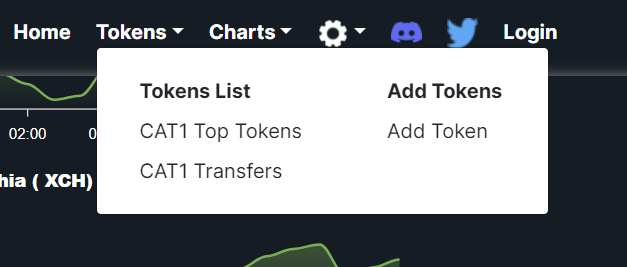 Add token nav bar